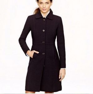 NWOT J Crew Petite Classic Lady Day Coat in Italian Double-Cloth Wool